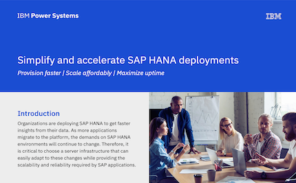 Solution guide: Simplify and accelerate SAP HANA deployments